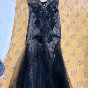 Aspeed Black Lace Prom Dress